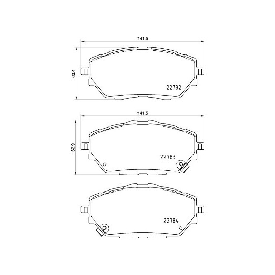 P 83 171 - Brake Pad Set, disc brake 