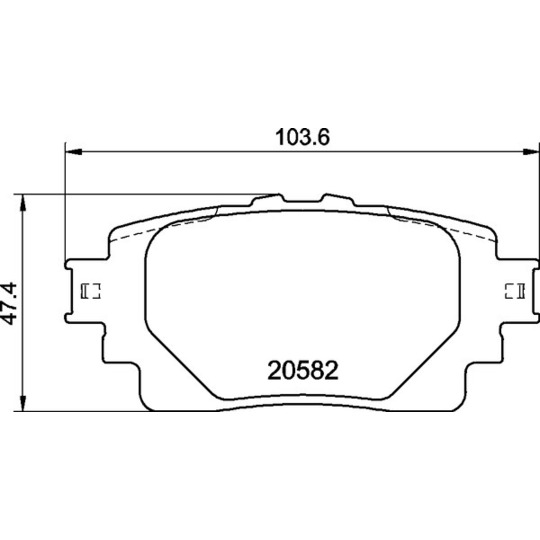 P 83 174 - Brake Pad Set, disc brake 