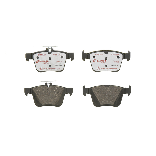 P 85 125X - Brake Pad Set, disc brake 