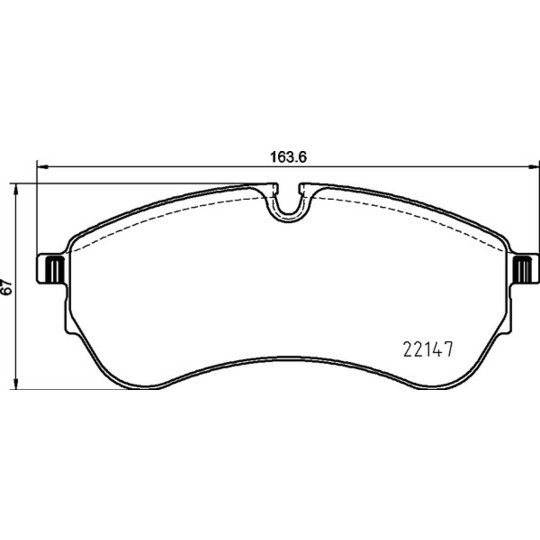 P 85 169 - Brake Pad Set, disc brake 