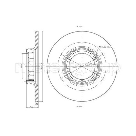 800-026 - Bromsskiva 