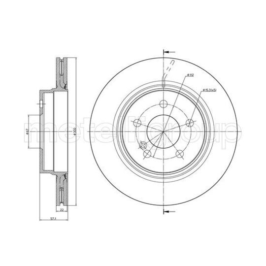 800-1027C - Brake Disc 