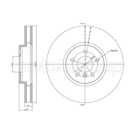 800-1030C - Brake Disc 