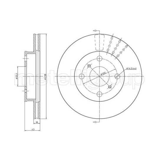 800-1061 - Brake Disc 