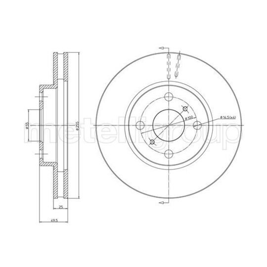 800-1056C - Brake Disc 