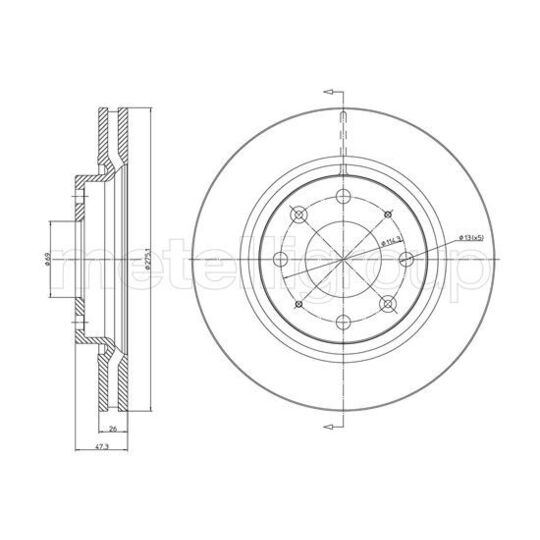 800-1078C - Brake Disc 