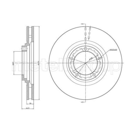 800-1079C - Brake Disc 