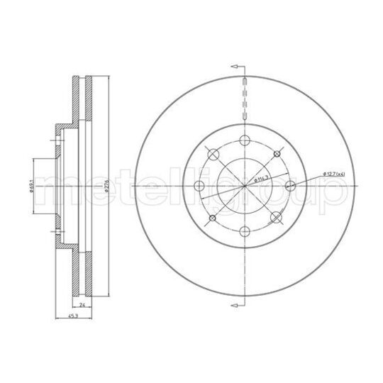 800-1066C - Brake Disc 