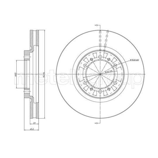 800-1187C - Brake Disc 