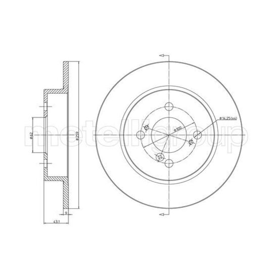 800-1256C - Brake Disc 