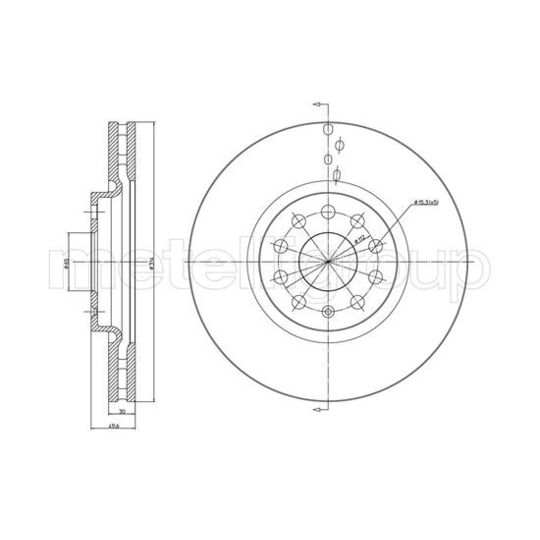 800-1258C - Brake Disc 