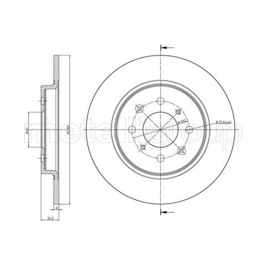 800-1311C - Brake Disc 