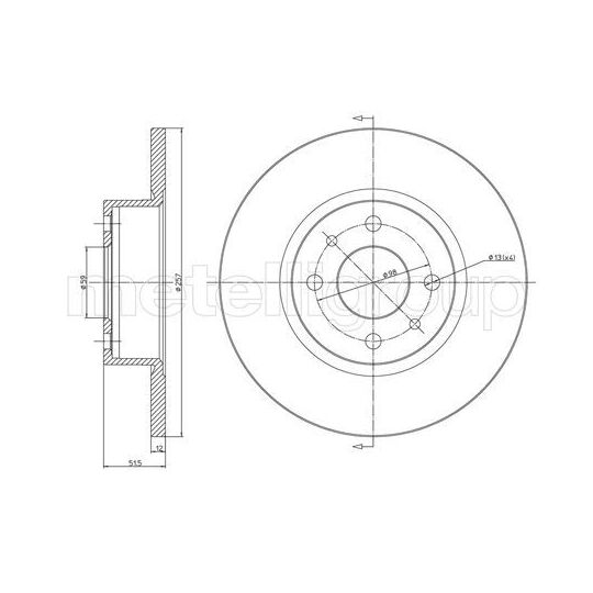 800-128 - Brake Disc 