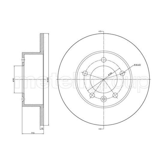 800-1287C - Brake Disc 