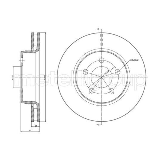 800-1553C - Brake Disc 