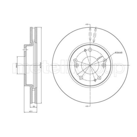 800-1536C - Brake Disc 