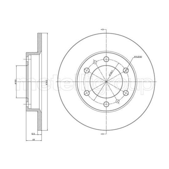 800-1671C - Brake Disc 