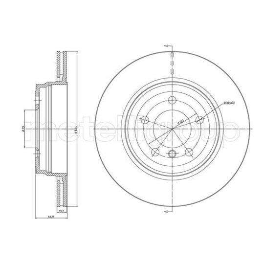 800-1683C - Brake Disc 