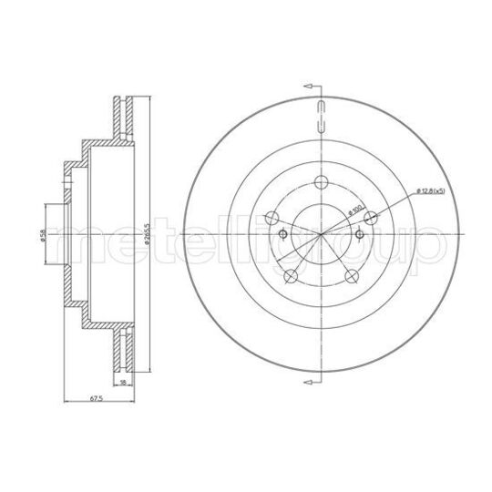 800-1739C - Brake Disc 