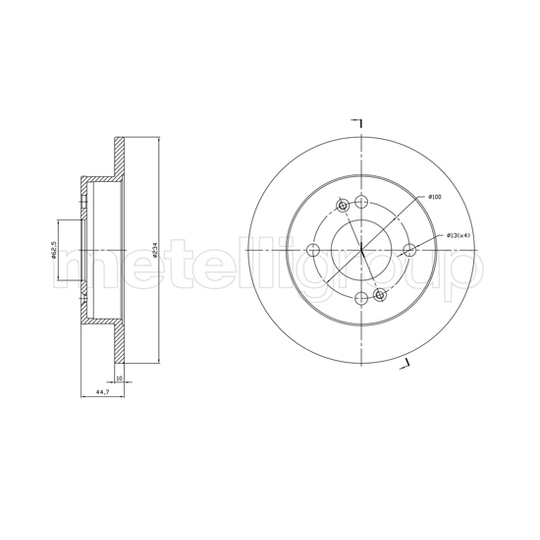 800-1761C - Brake Disc 