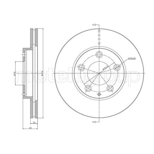 800-1737C - Brake Disc 