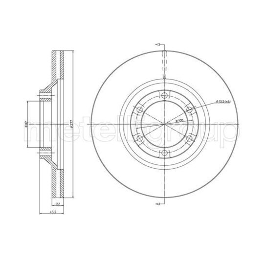 800-1745C - Brake Disc 