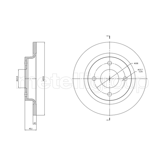 800-1846C - Brake Disc 