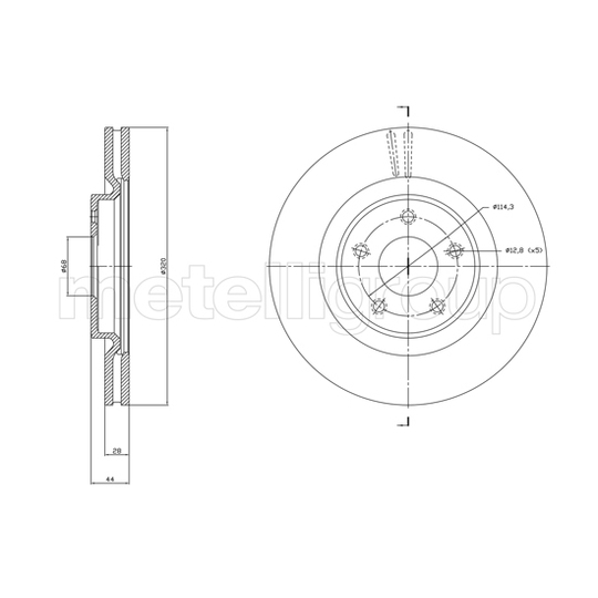 800-1783C - Brake Disc 