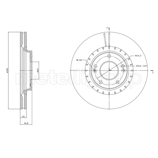 800-1818C - Brake Disc 