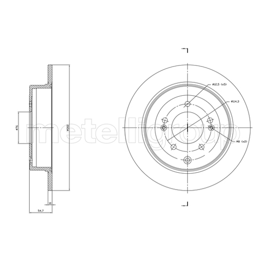 800-1820C - Brake Disc 