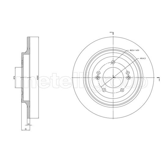 800-1819C - Brake Disc 