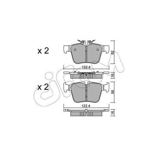 822-1020-0 - Brake Pad Set, disc brake 