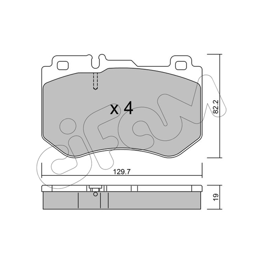 822-1018-0 - Brake Pad Set, disc brake 