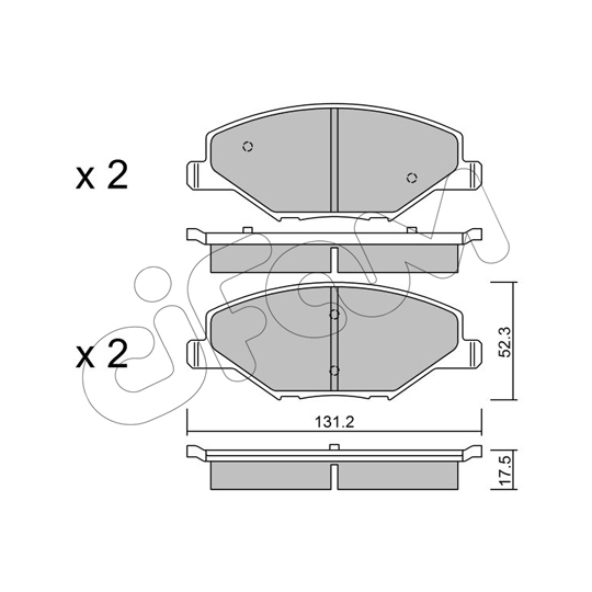 822-1006-0 - Brake Pad Set, disc brake 