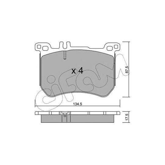 822-1021-0 - Brake Pad Set, disc brake 