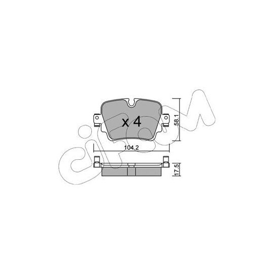 822-1036-0 - Brake Pad Set, disc brake 