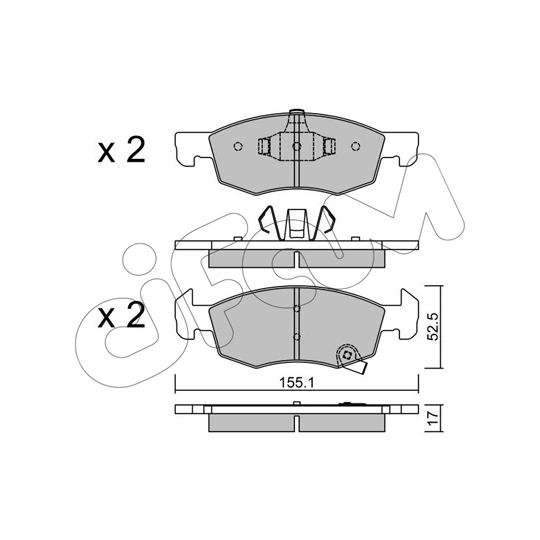 822-1034-0 - Brake Pad Set, disc brake 