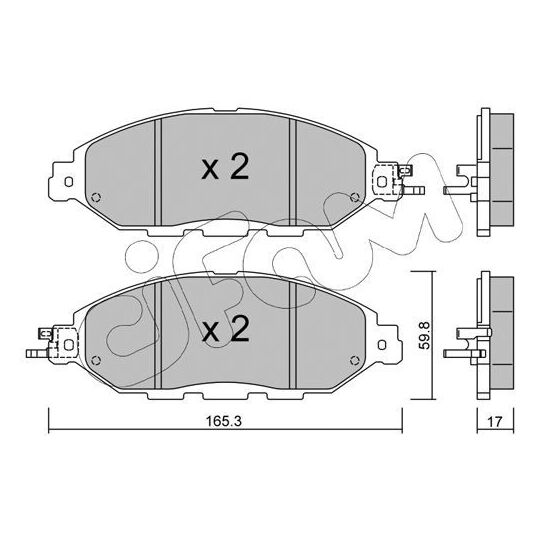 822-1045-0 - Brake Pad Set, disc brake 