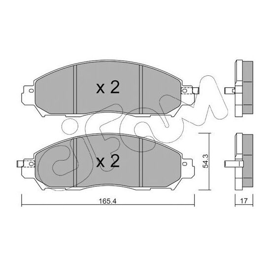 822-1081-0 - Brake Pad Set, disc brake 