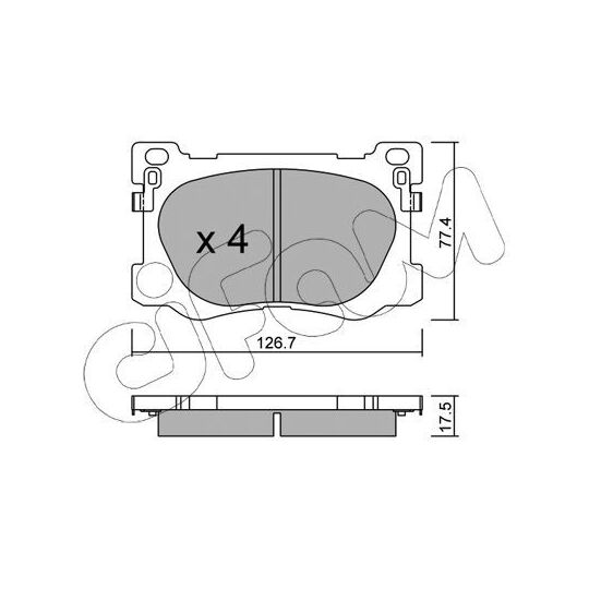 822-1093-0 - Brake Pad Set, disc brake 