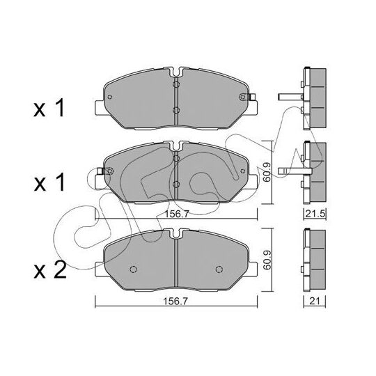 822-1094-0 - Brake Pad Set, disc brake 