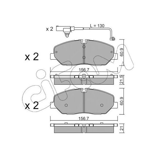 822-1094-1 - Brake Pad Set, disc brake 