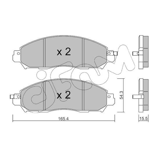 822-1081-1 - Brake Pad Set, disc brake 