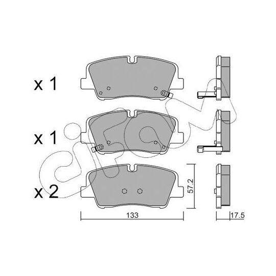 822-1095-0 - Piduriklotsi komplekt, ketaspidur 