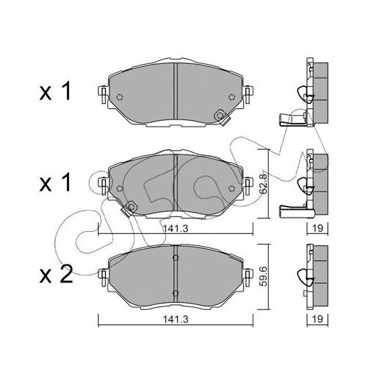 822-1088-0 - Brake Pad Set, disc brake 