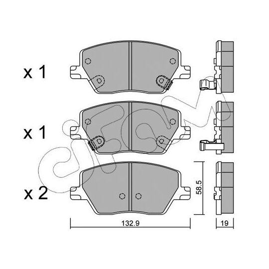 822-1103-0 - Brake Pad Set, disc brake 