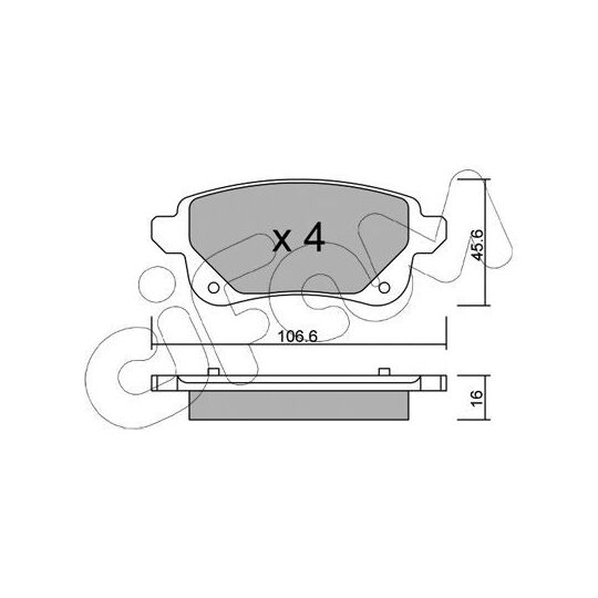 822-1112-0 - Brake Pad Set, disc brake 