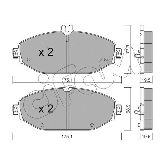 822-1132-0 - Brake Pad Set, disc brake 