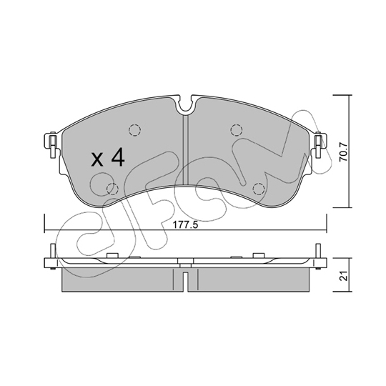 822-1174-0 - Brake Pad Set, disc brake 