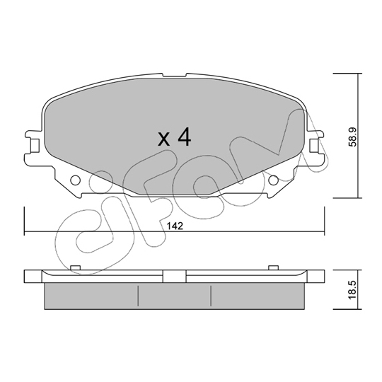 822-1176-0 - Brake Pad Set, disc brake 